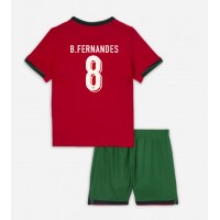 Portugal Bruno Fernandes #8 Hemmaställ Barn EM 2024 Korta ärmar (+ Korta byxor)